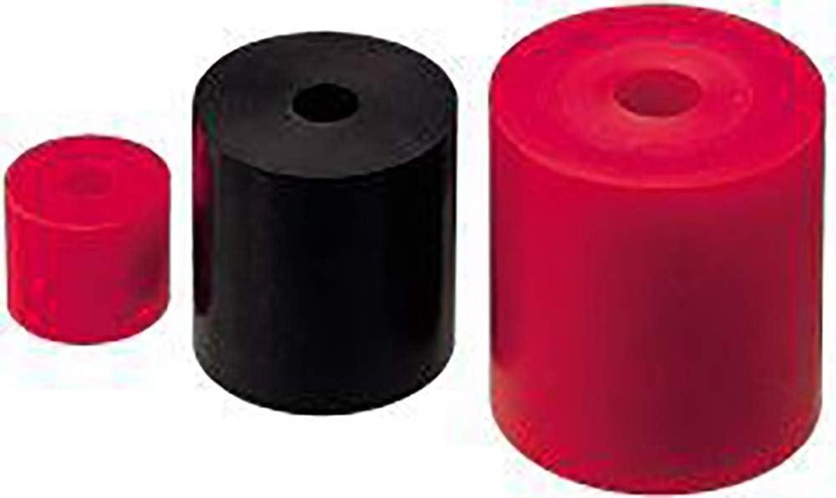 Elastomeer veren - Rubberen veren Drukveren - Trillingen dempen - Breukveilig en dempend - 50 mm x 80 mm - Zwart