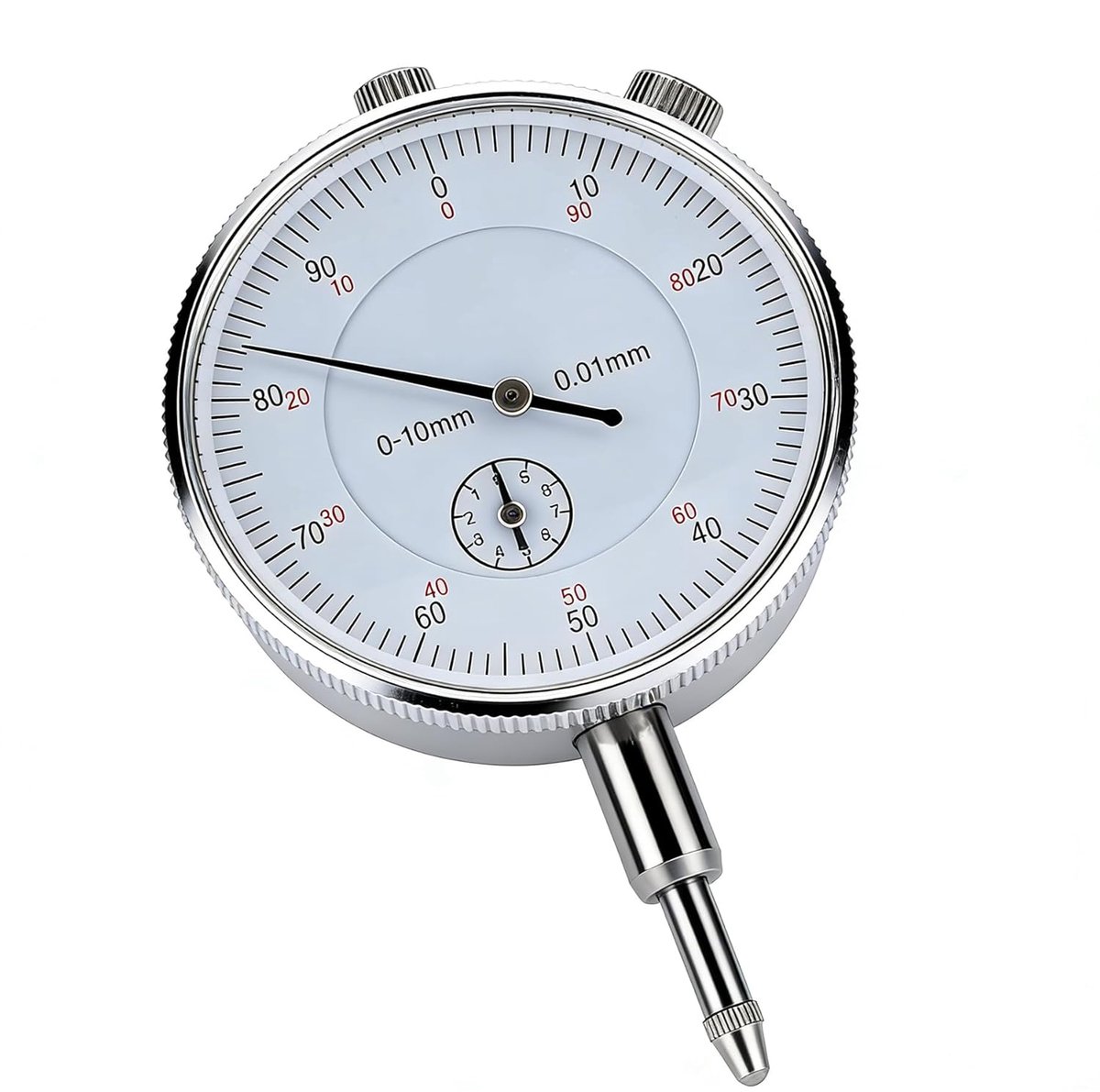 SnelShoppen - Hoge Precisie Vergelijkingshorloge 0-10mm - Robuust en Nauwkeurig - Stalen Mechanisme - Dial Weergave voor Magnetische Basis