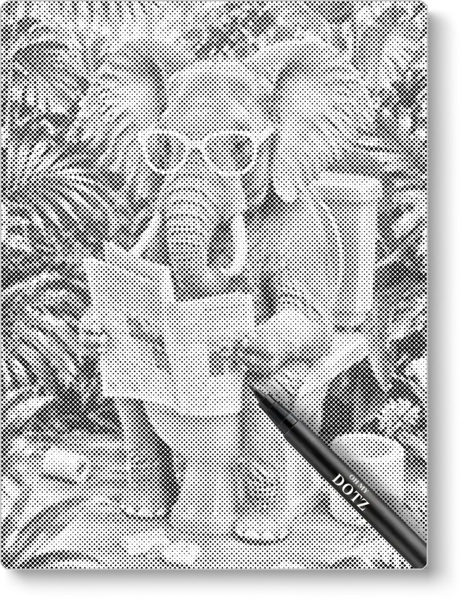 Olifant op het toilet | Dot painting | 30x40cm | Dot painting | Oh My Dotz | Dots stippen | Diamond painting & Schilderen op nummer alternatief | Happy hobby