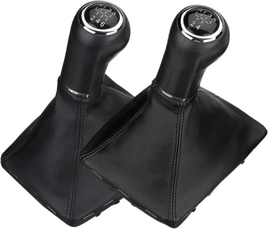 Pookknop Versnellingsbak - Schakelknop Auto - Soepeler Schakelen - Comfortabele Grip - 5/6-Speed - Zwart Chroom — afbeelding 4