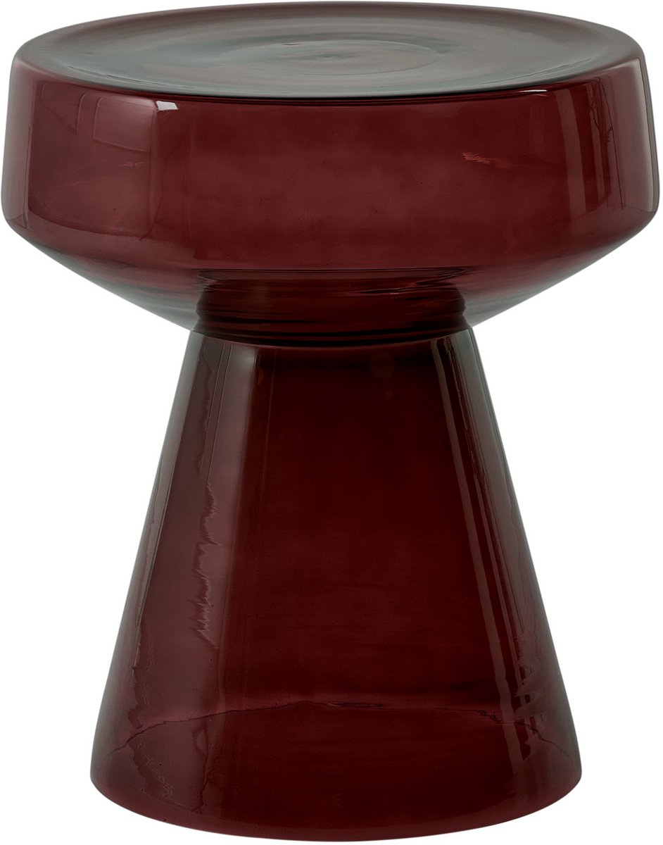 LAGUNA - Bijzettafel - Donkerbruin - Glas