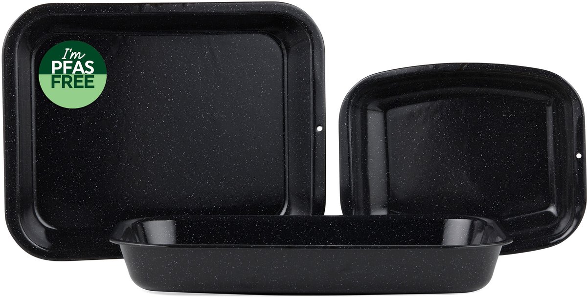 Bol.com Russell Hobbs Romano 3-delige ovenschaalset - koolstofstaal aanbieding