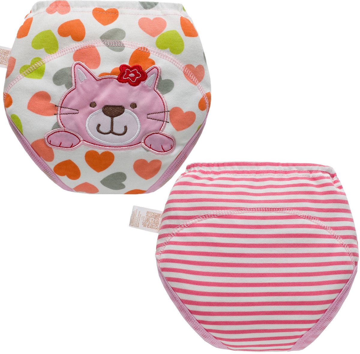 SnelShoppen - Oefenbroekjes Trainingsbroeken Luierbroekje Wasbaar Set voor Meisjes, 8-pak, 2 jaar, Kleurvol, Comfortabel en Ademend
