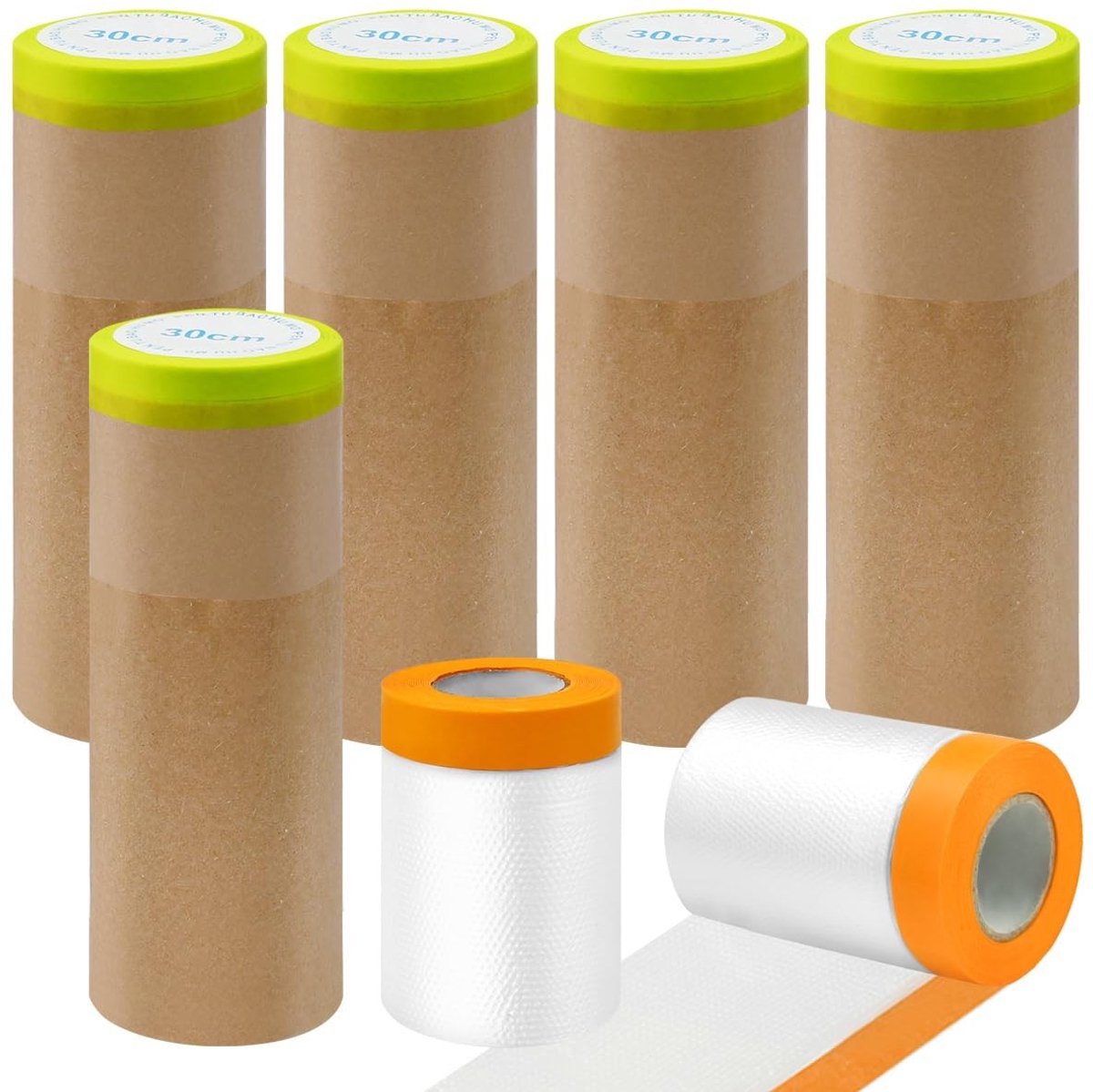Omgoods - Masking Tape Set met 7 Rollen, Zelfklevend en Dustproof