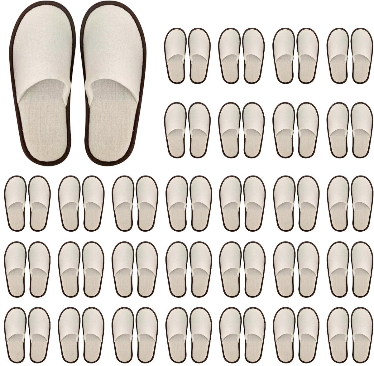 Omgoods - Wegwerpslippers met Antislip voor Hotel en Spa, 30 Paar