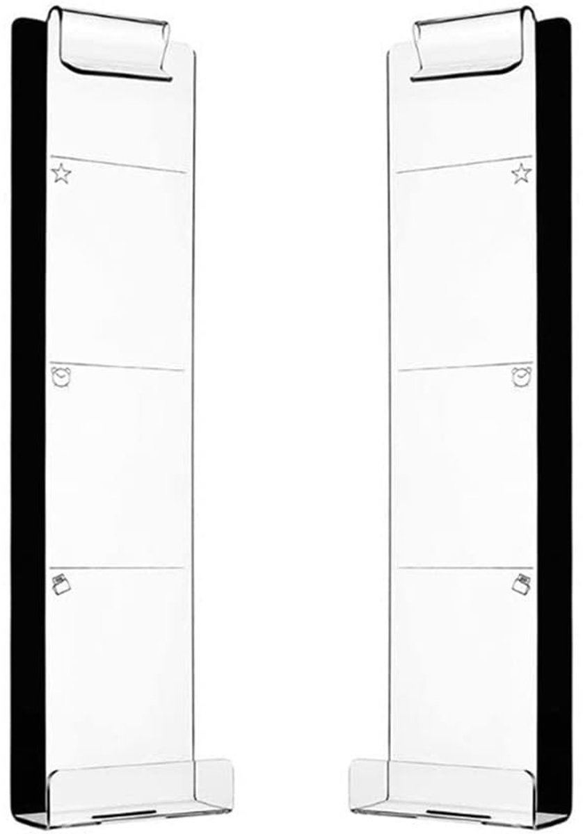 Omgoods- Prikbord Acryl Transparant - Computer Prikbord - Notitiebord - Kantoormonitor - Mededelingenbord - Duurzaam Ontwerp