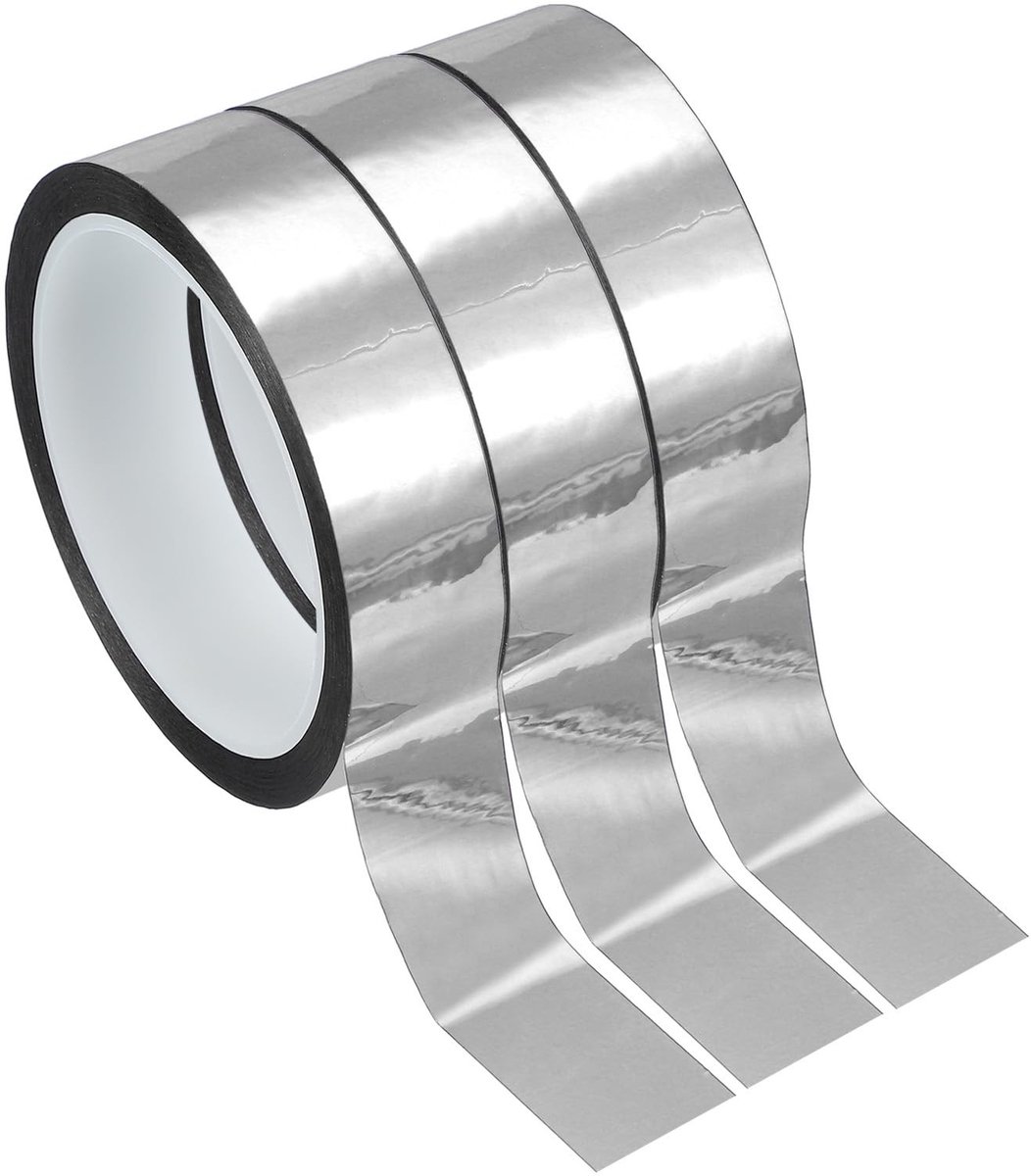 Omgoods - Glanzende Polyesterfilmtape 25 mm x 50 m, Set van 3 Stuks