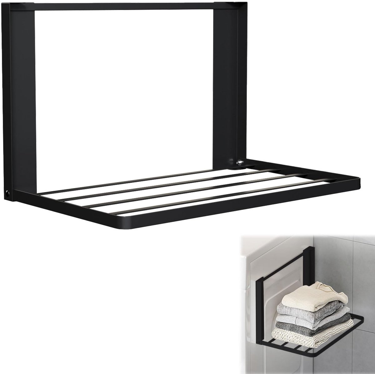Omgoods - Uittrekbare Magnetische Droogrek voor Wasgoed 41x25 cm