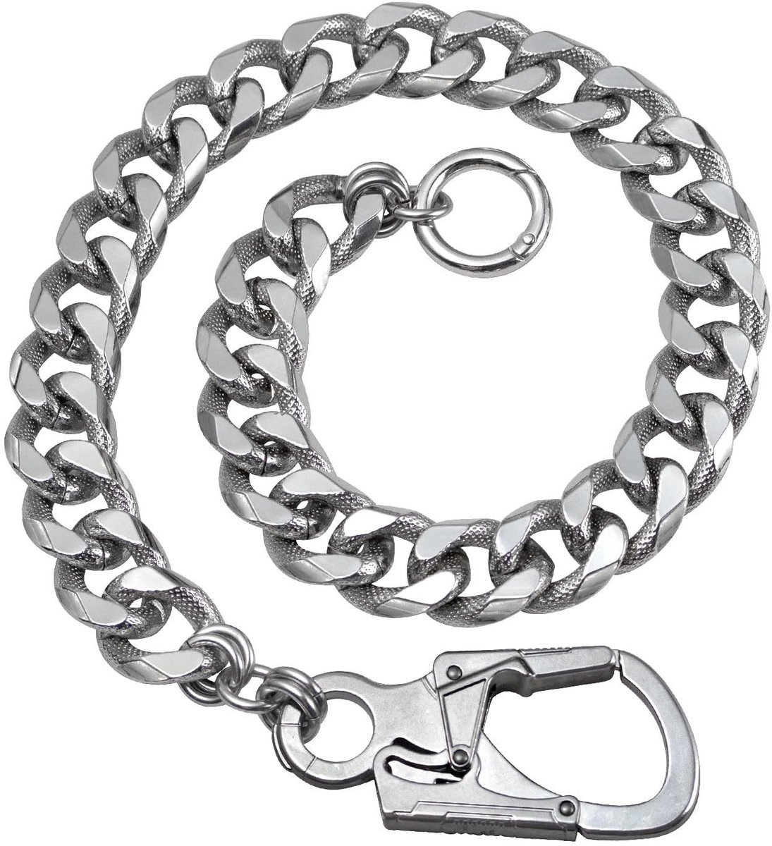 Omgoods - Sleutelhanger met Dubbele Lock en Karabijnhaak voor Mannen