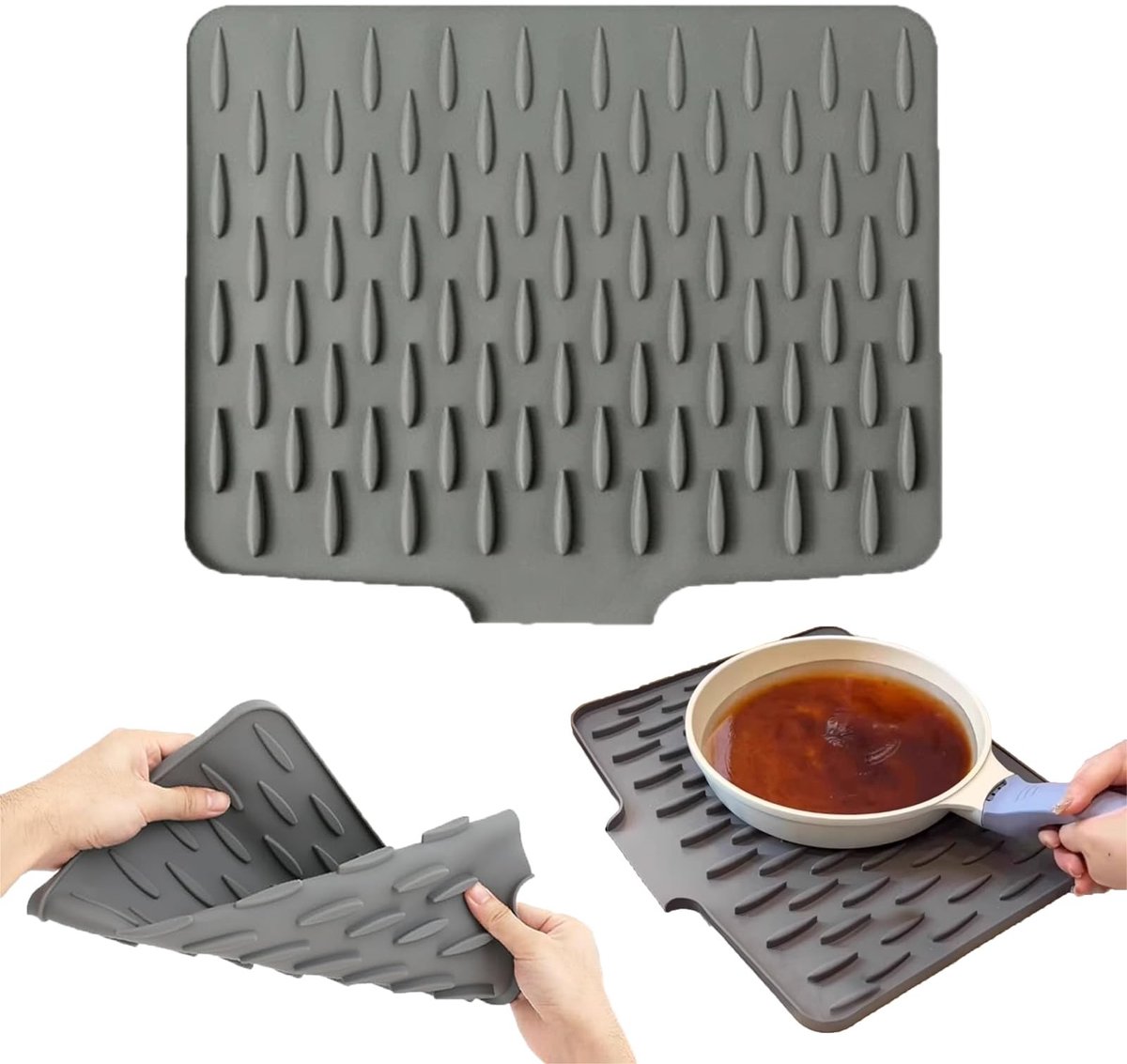 Omgoods - Silicone Afvoer Mat voor Keuken en Badkamer