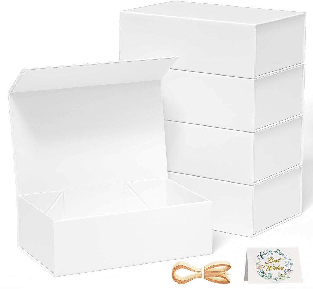 Omgoods - Set van 5 Cadeau Dozen met Deksel en Magnetische Sluiting