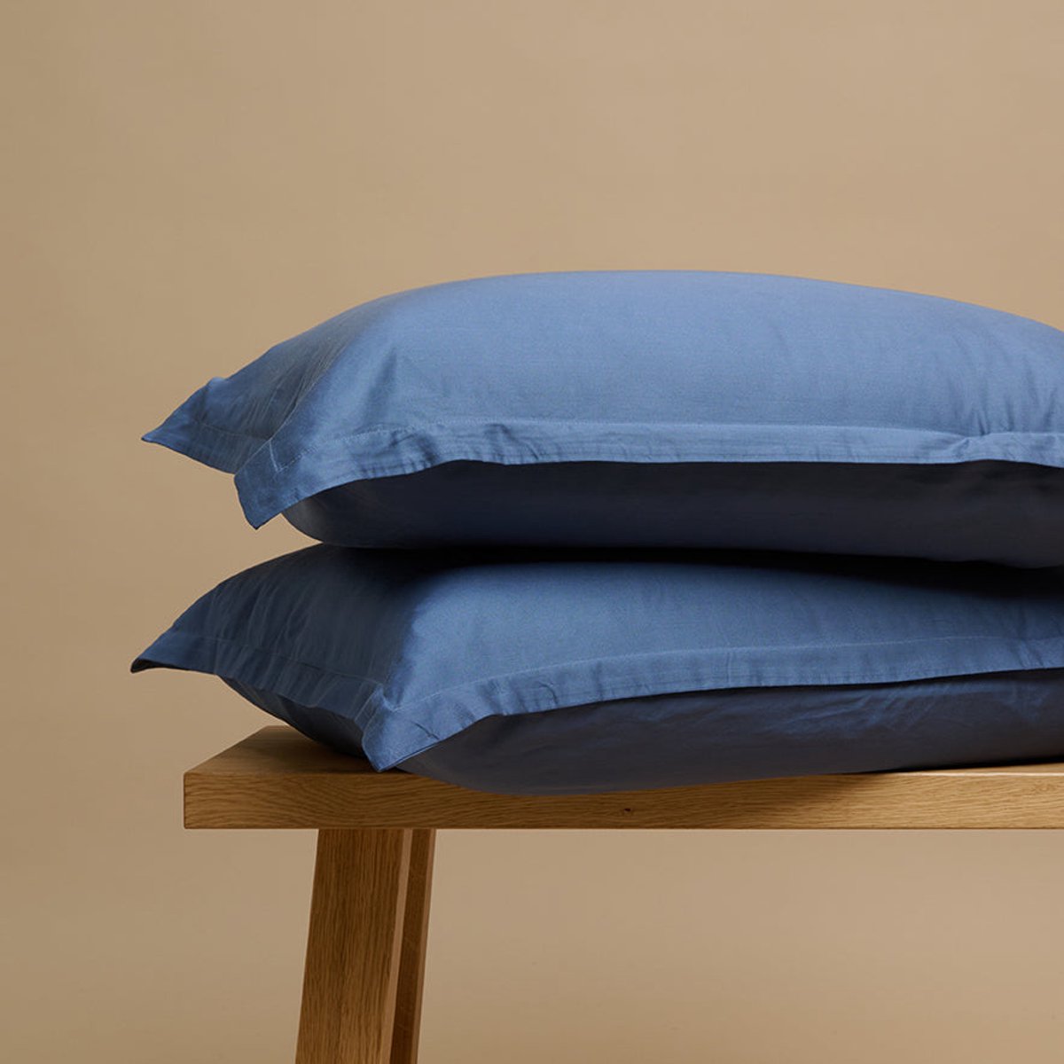 Coco & Cici - TENCEL Twill Kussensloop Donker Blauw - 1 kussensloop 60x70