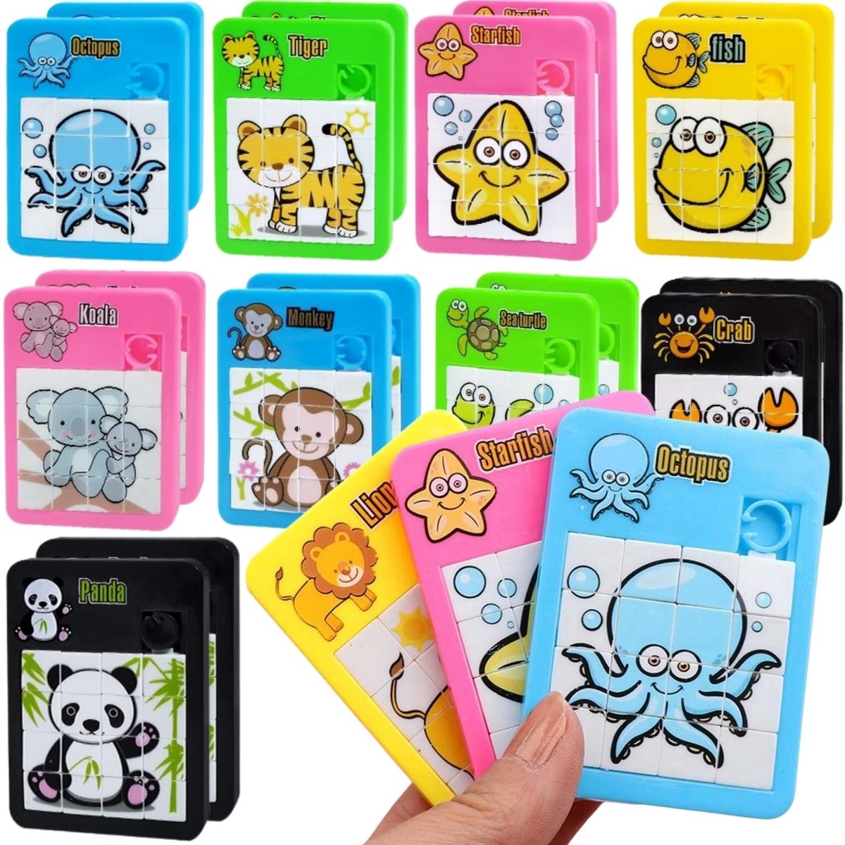 Omgoods - Set van 20 Mini Puzzels, Perfecte Verjaardagscadeaus voor Kinderen