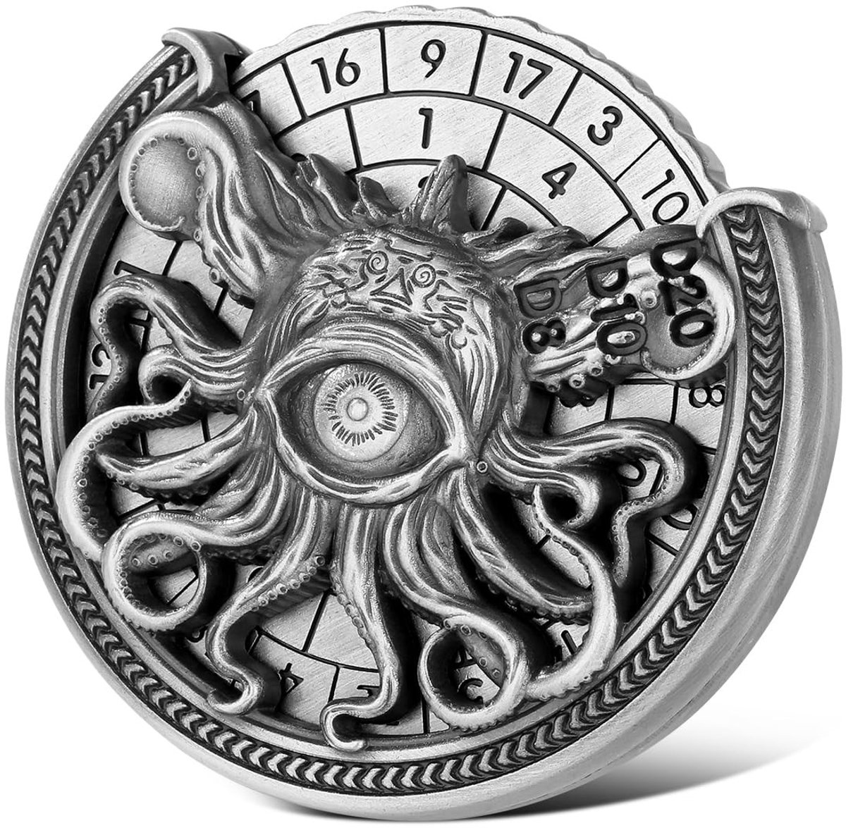 Omgoods - 7-in-1 Metaal D&D Dobbelset met Spinner