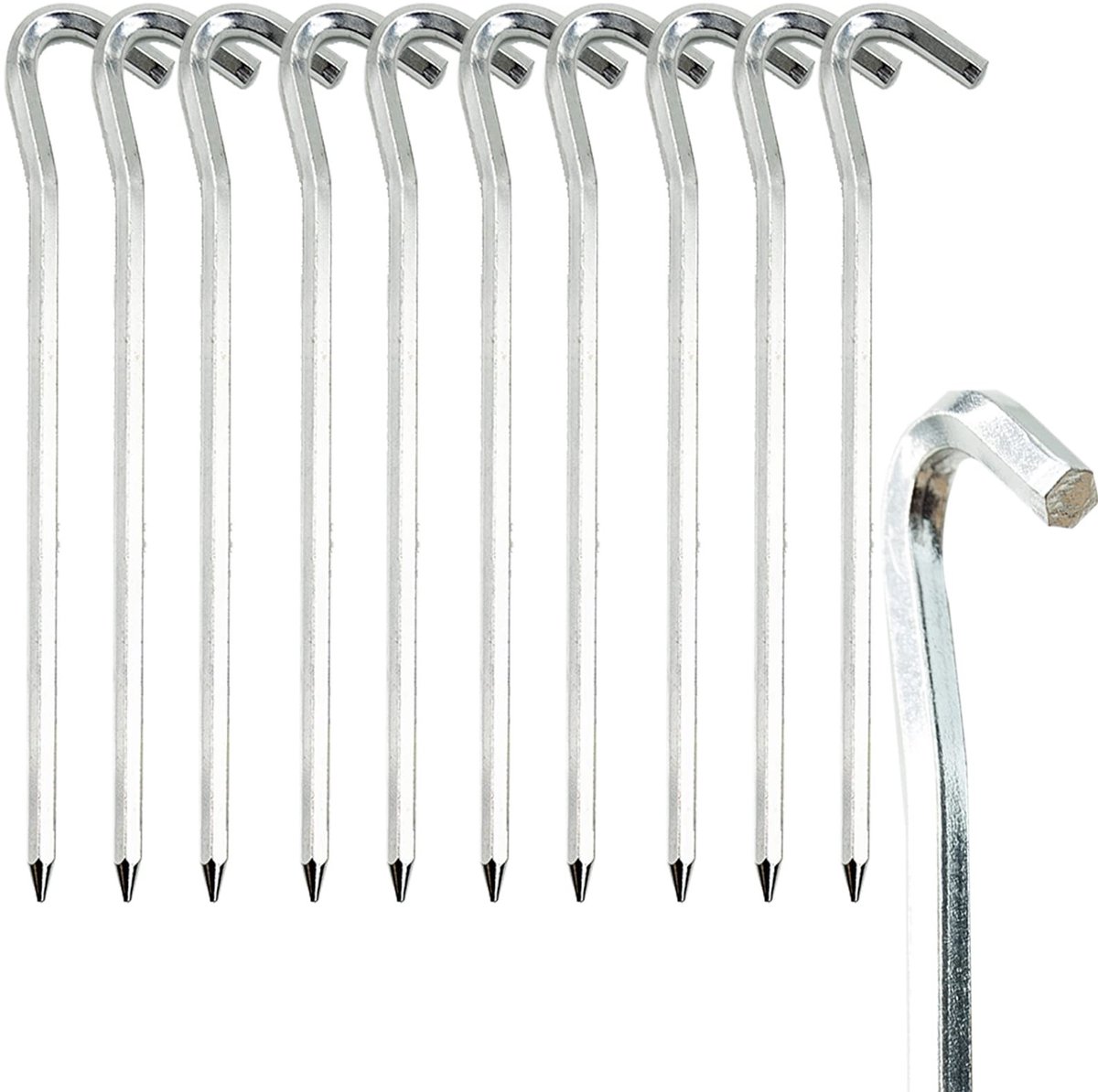 Omgoods - Set van 18 Metalen Tentharingen voor Camping en Buitenactiviteiten