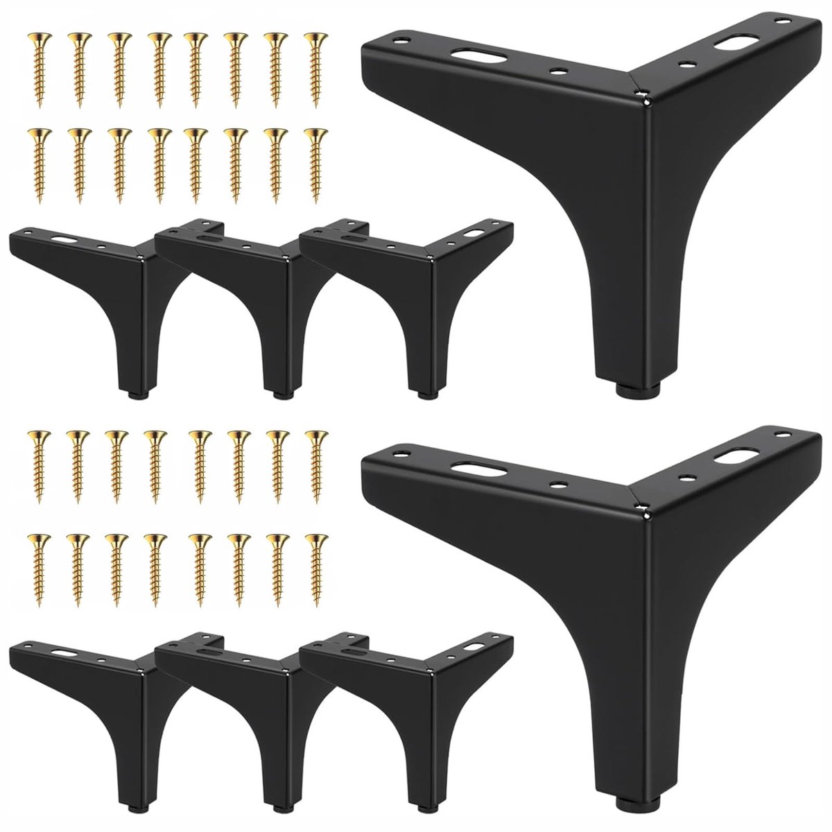Omgoods - Set van 8 Moderne Metalen Meubelpoten voor Vernieuwing
