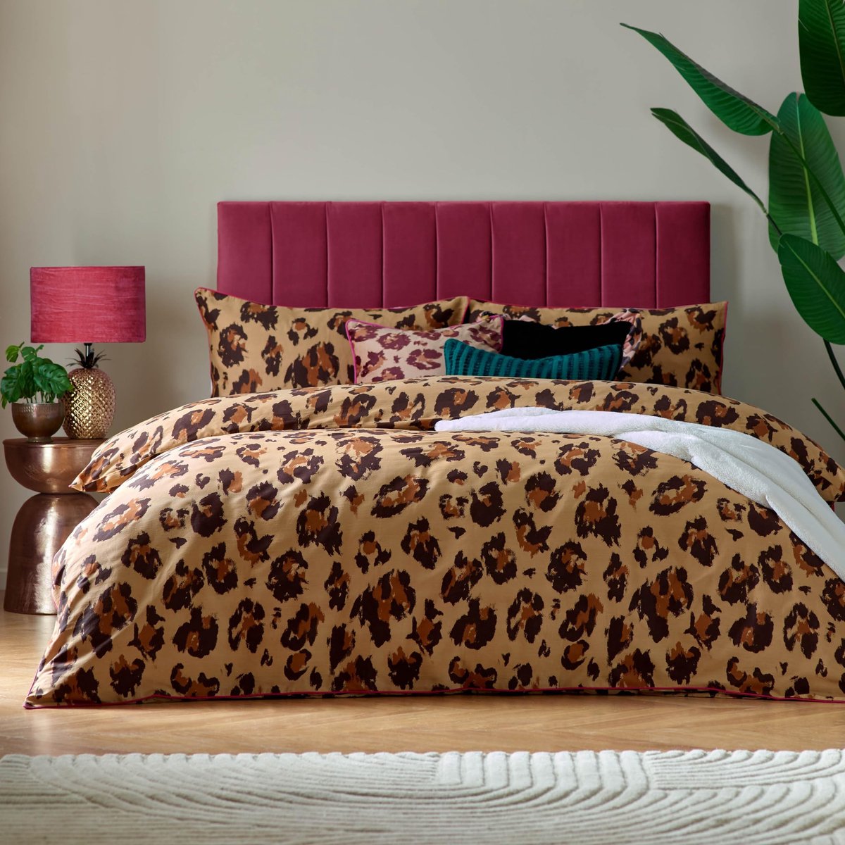Omgoods - Double Duvet Cover met Gedurfde Luipaardprint