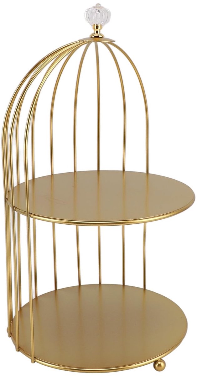 Omgoods - Ruimtebesparende Cosmetica Organizer voor Badkamer - Gouden IJzeren Opbergrek