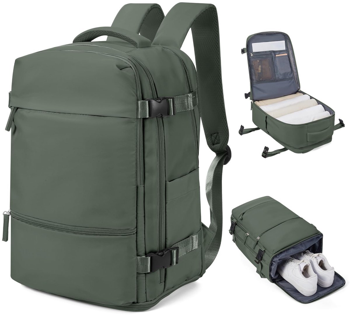 Omgoods - Backpack met Vacuümfunctie en Pomp - Handbagage voor Ryanair en EasyJet