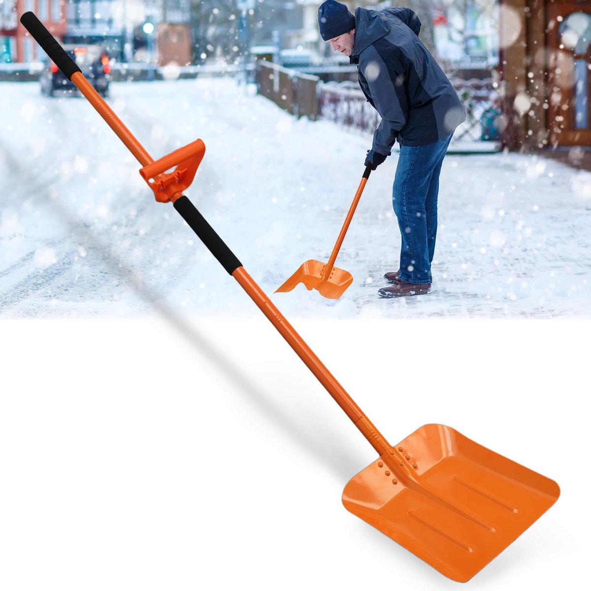 Omgoods - Sneeuwschep met Assistent Handvat, Ergonomisch Ontwerp