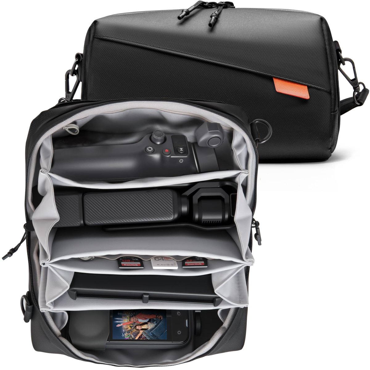 Omgoods - Grote Draagtas voor Kamera Accessoires met Schouderriem