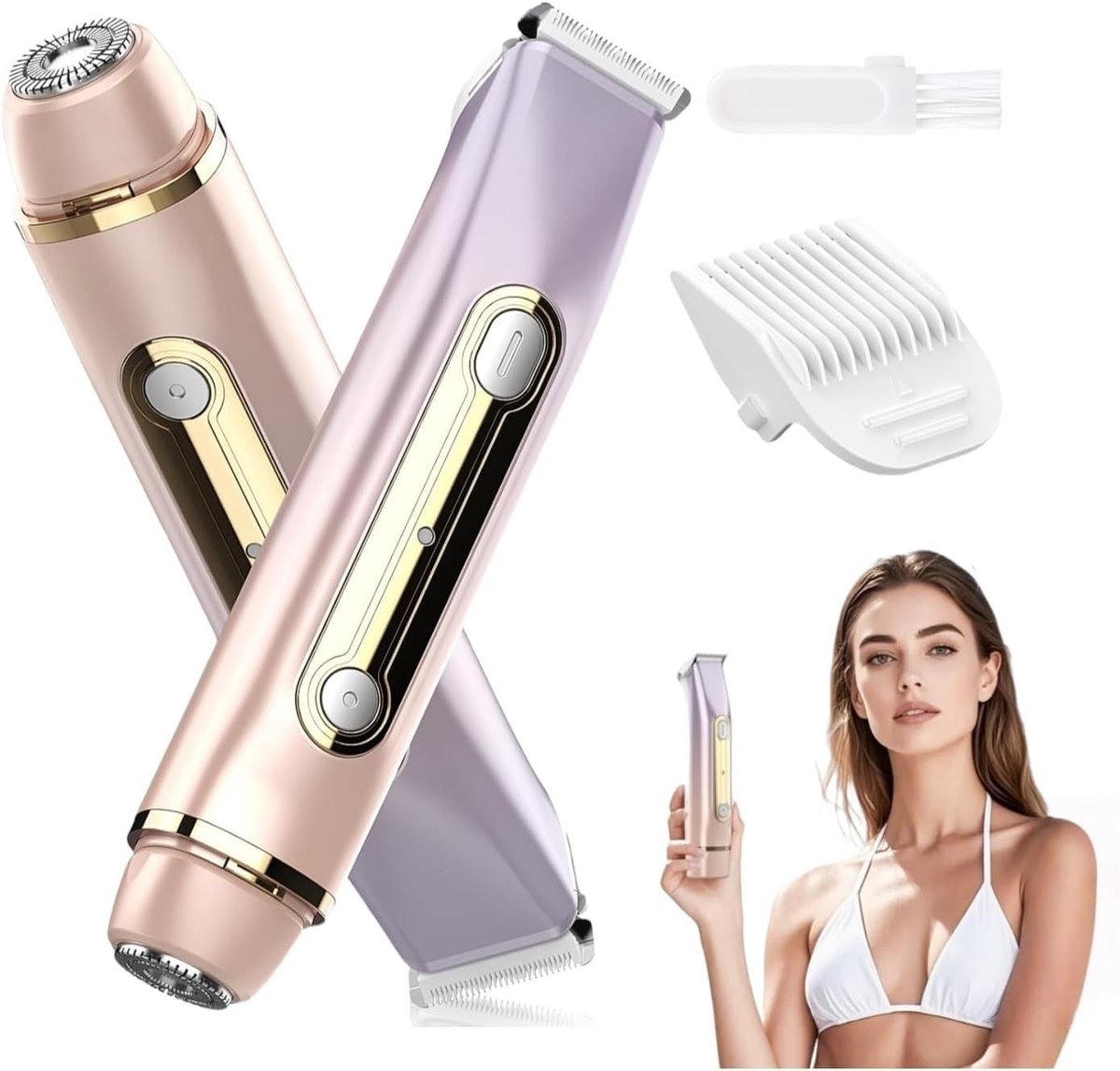 Omgoods - Draadloze Elektrische Scheerapparaat voor Vrouwen 2-in-1