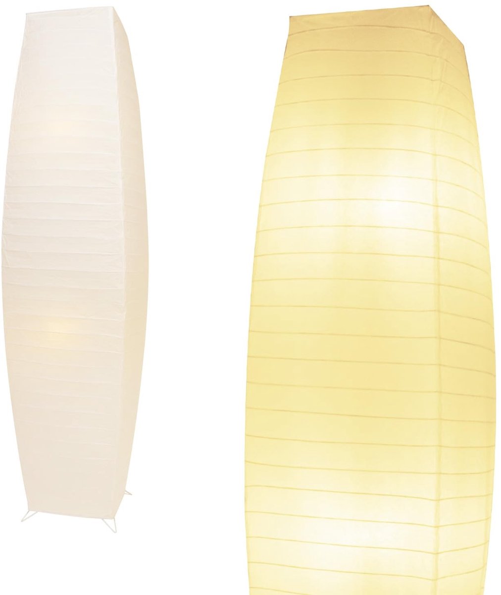 Omgoods - Moderne Vloerlamp met Vouwbare Papieren Lampenkap