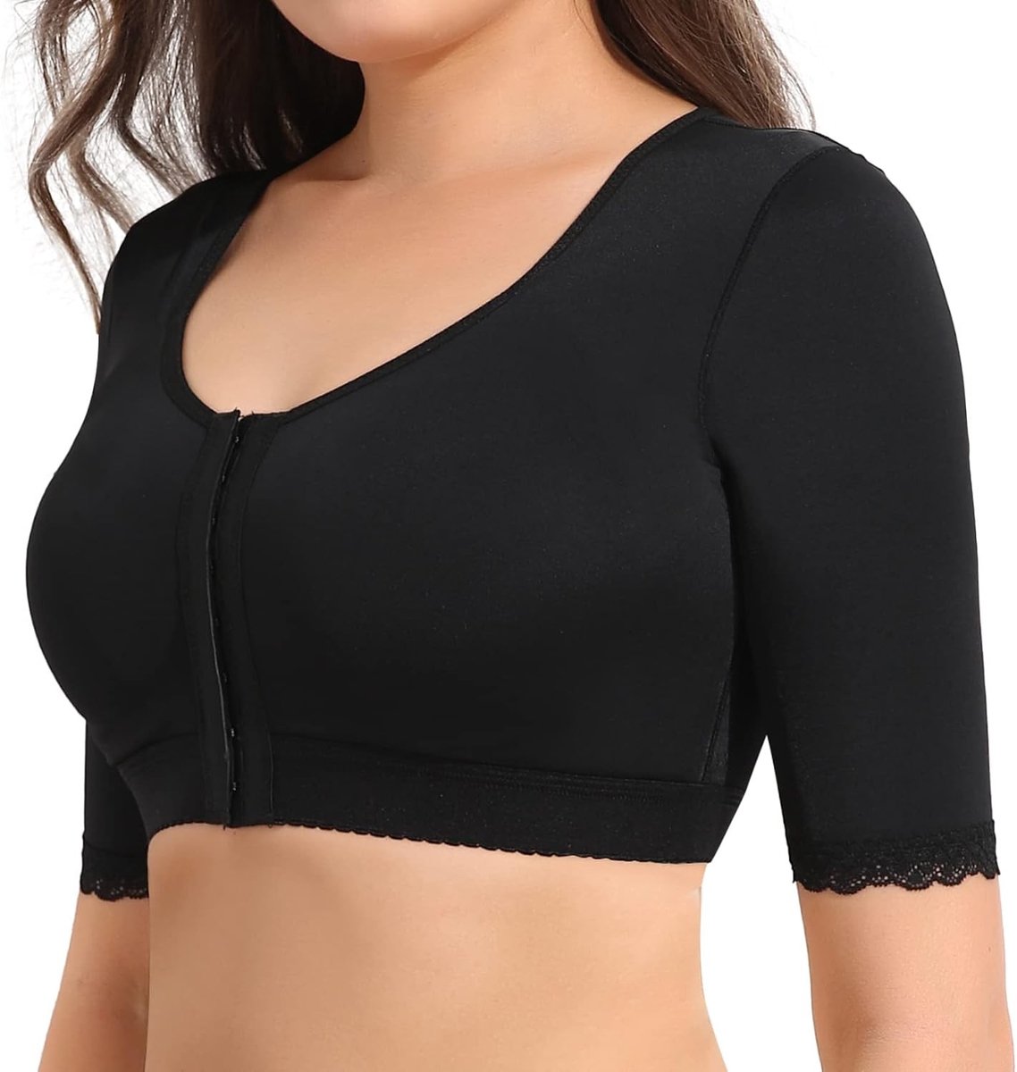 Dames armvormer voor slanker figuur, houdingscorrectie top en figuurvormende shapewear onderhemd voor bovenarmen met post compressie