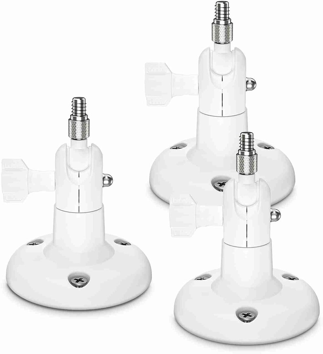 Cameramontage Beugel - Wandhouder Camera - Beveiliging Thuis - 360 Graden Draaibaar - 12 x 10 x 10 cm - Wit