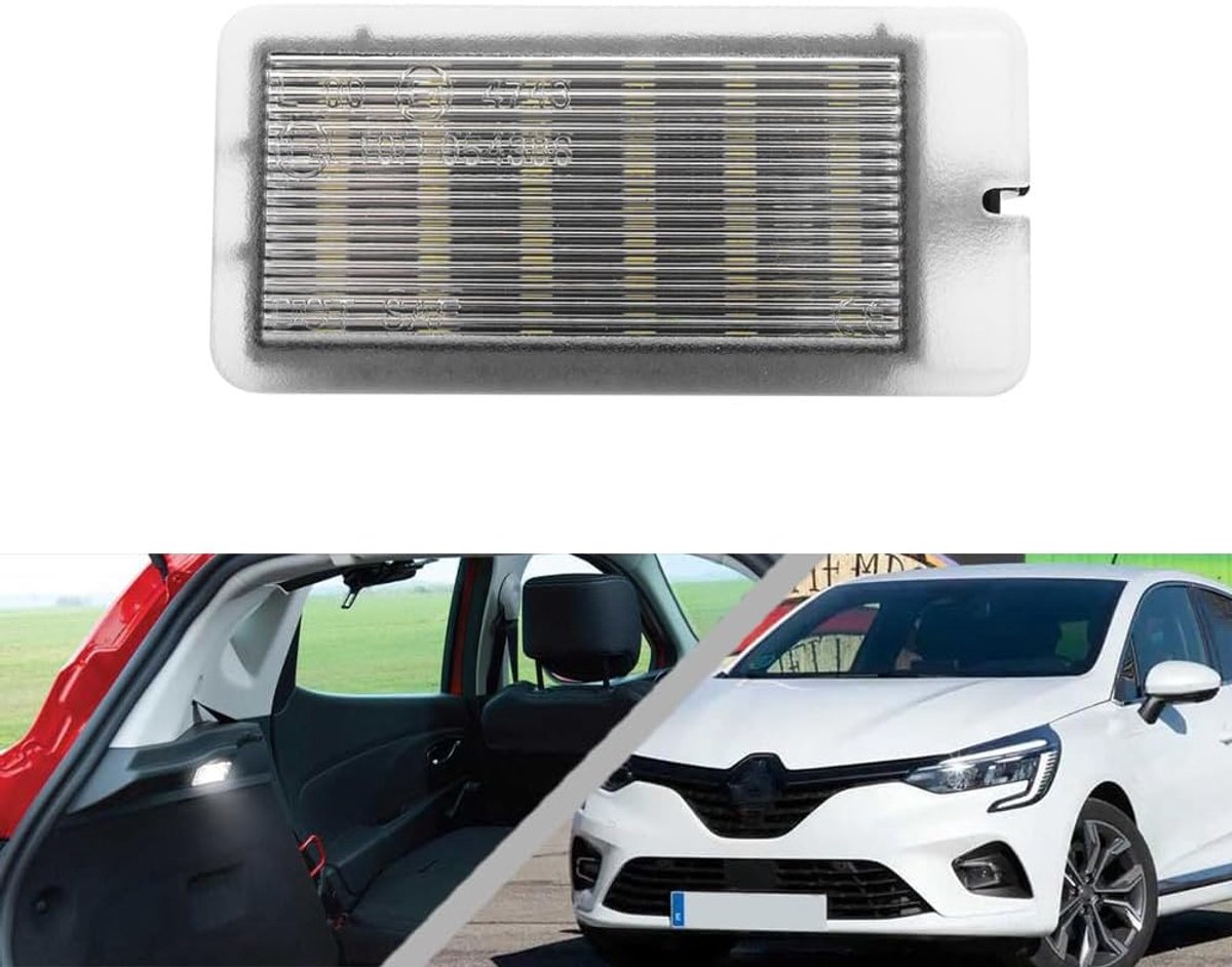 Wit Led Kofferbak Boot Licht Voor Renault Clio III IV V Fluence Captur I Laguna II III 1x SMD LED Module Bagageruimte Lamp Courtesy Cargo Light