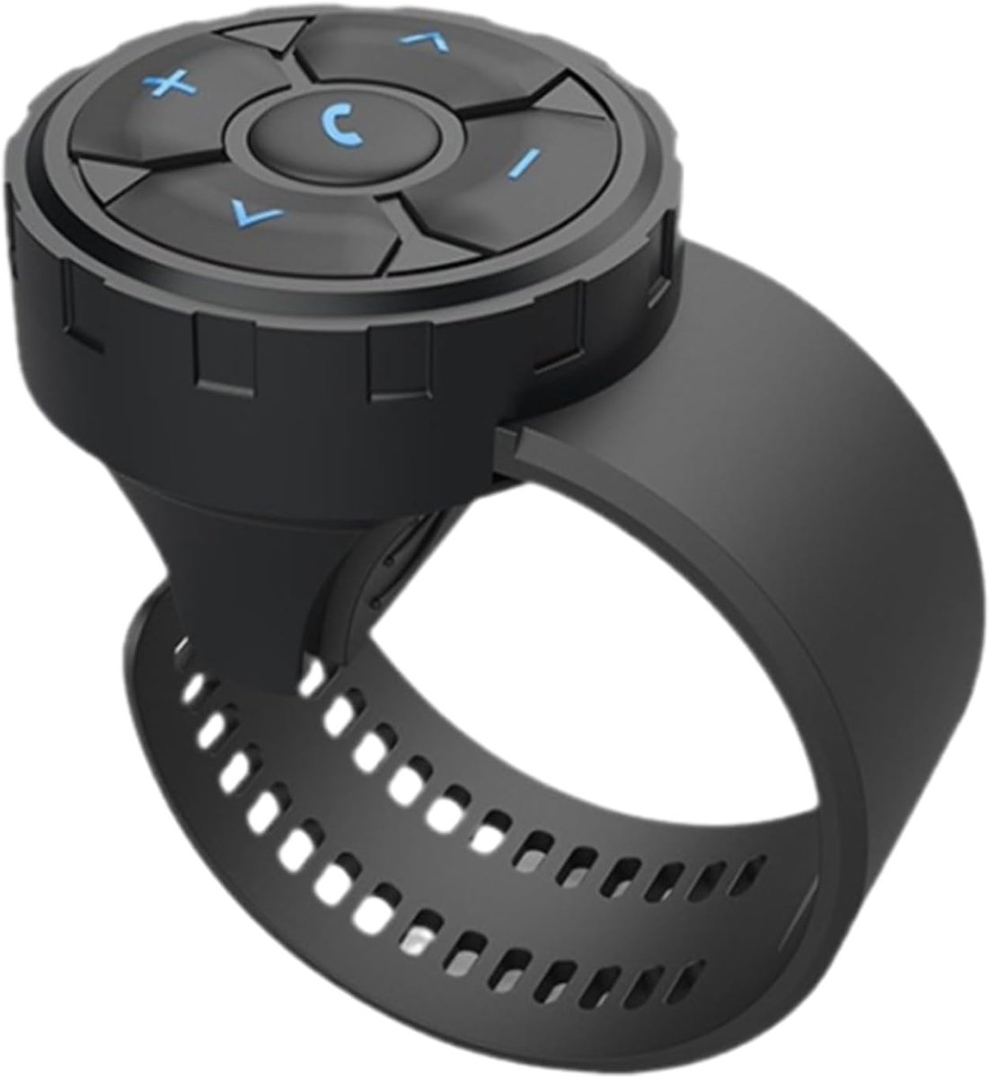 Bluetooth Media Knop, Draadloze Bluetooth-afstandsbediening, IP67 Waterdichte Riemtype Telefooncontroller voor Motorfiets, Fiets, Auto-stuurwiel