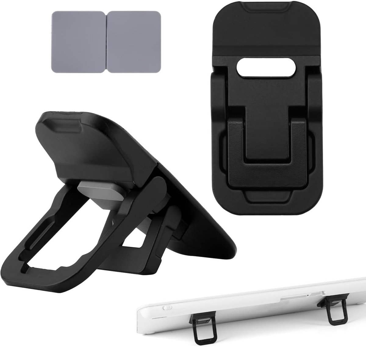 2st Flip Computer Keyboard Stand voor Desktop, Mini Computer Cooling Stand Dubbel Gekanteld Verstelbare Toetsenbordverhoger Ergonomische Kantoor Bureau Accessoires voor Notebook (Zwart)