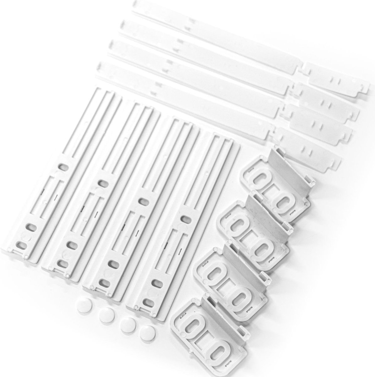 Set van 4 deurgeleiders voor koelkast en vriezer, universeel, compatibel met Ariston C00312150