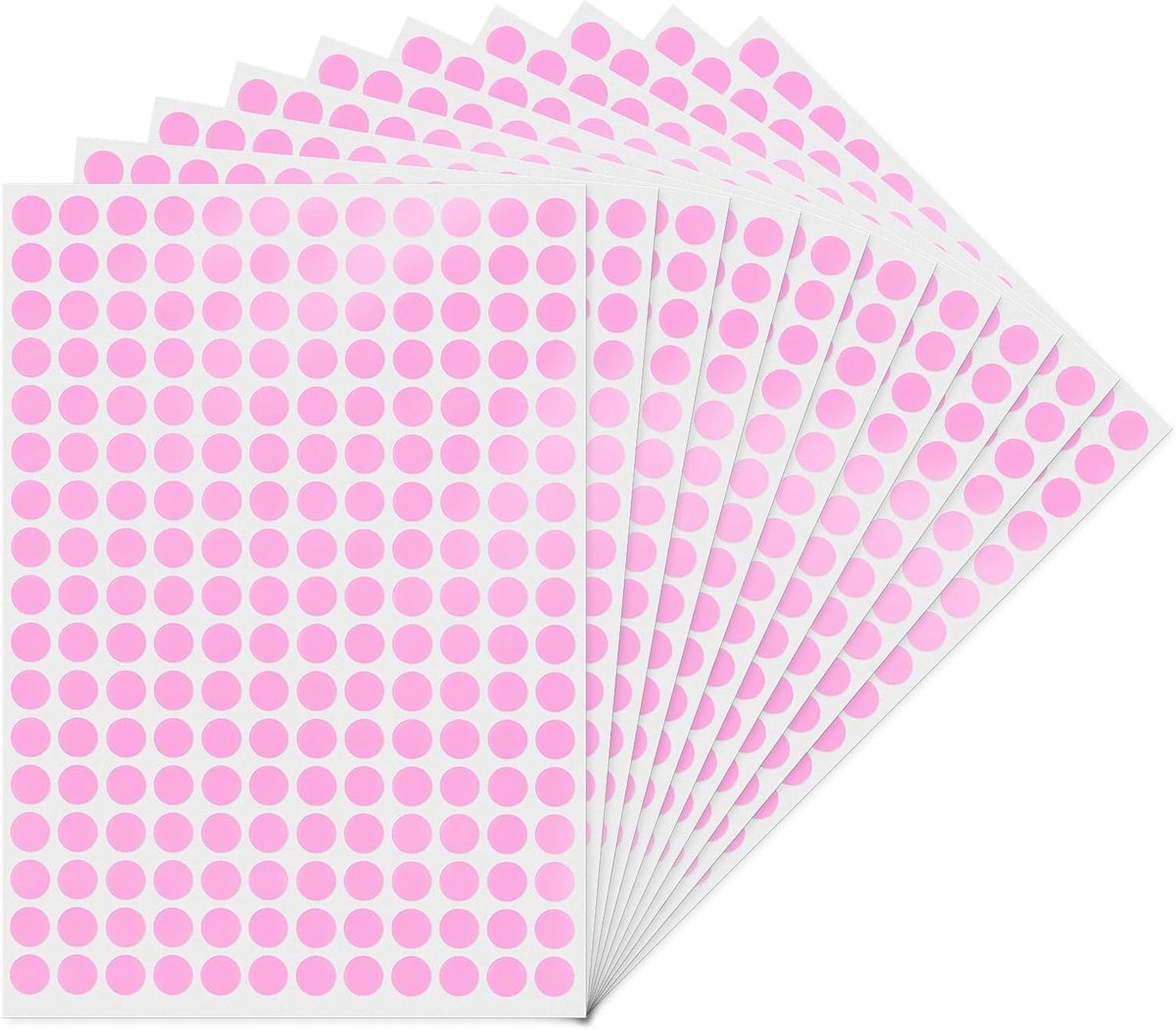 ronde 10 mm stippenstickers, zelfklevende markeringspunten, waterdichte kleefpunten, stickers, kleine kleurcodering, etiketten, 2040 stuks