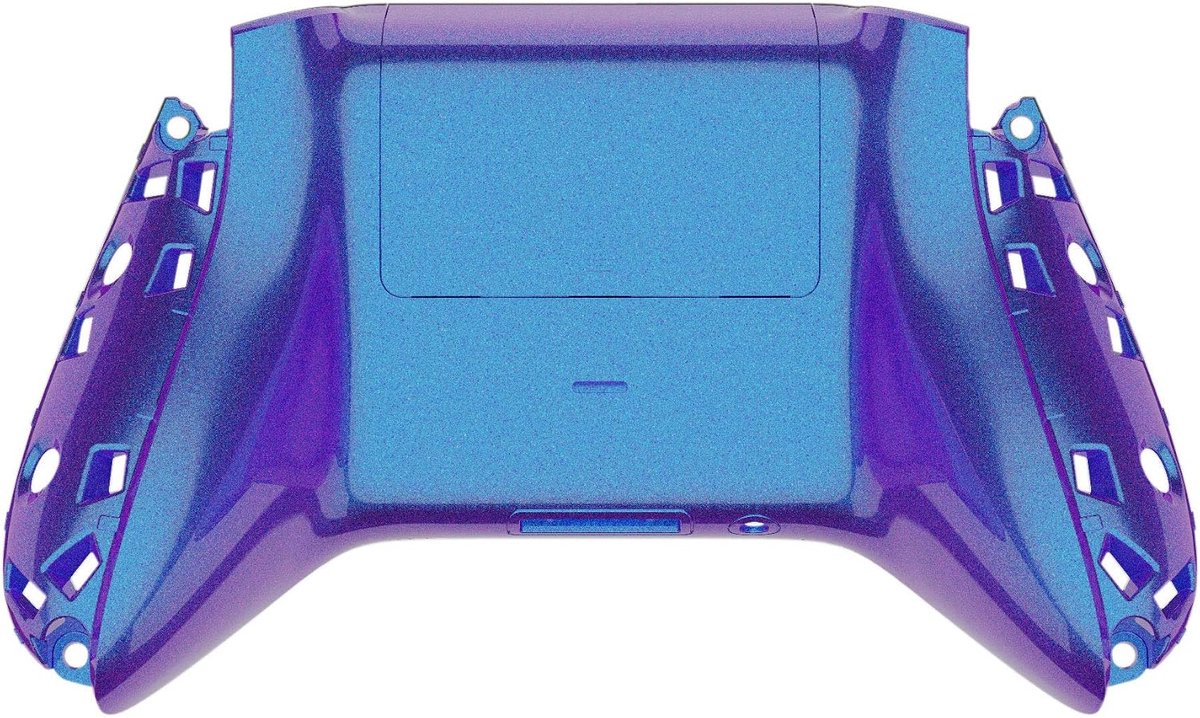 eXtremeRate Kameleon Paars Blauw Glanzend Custom Bodem Shell met