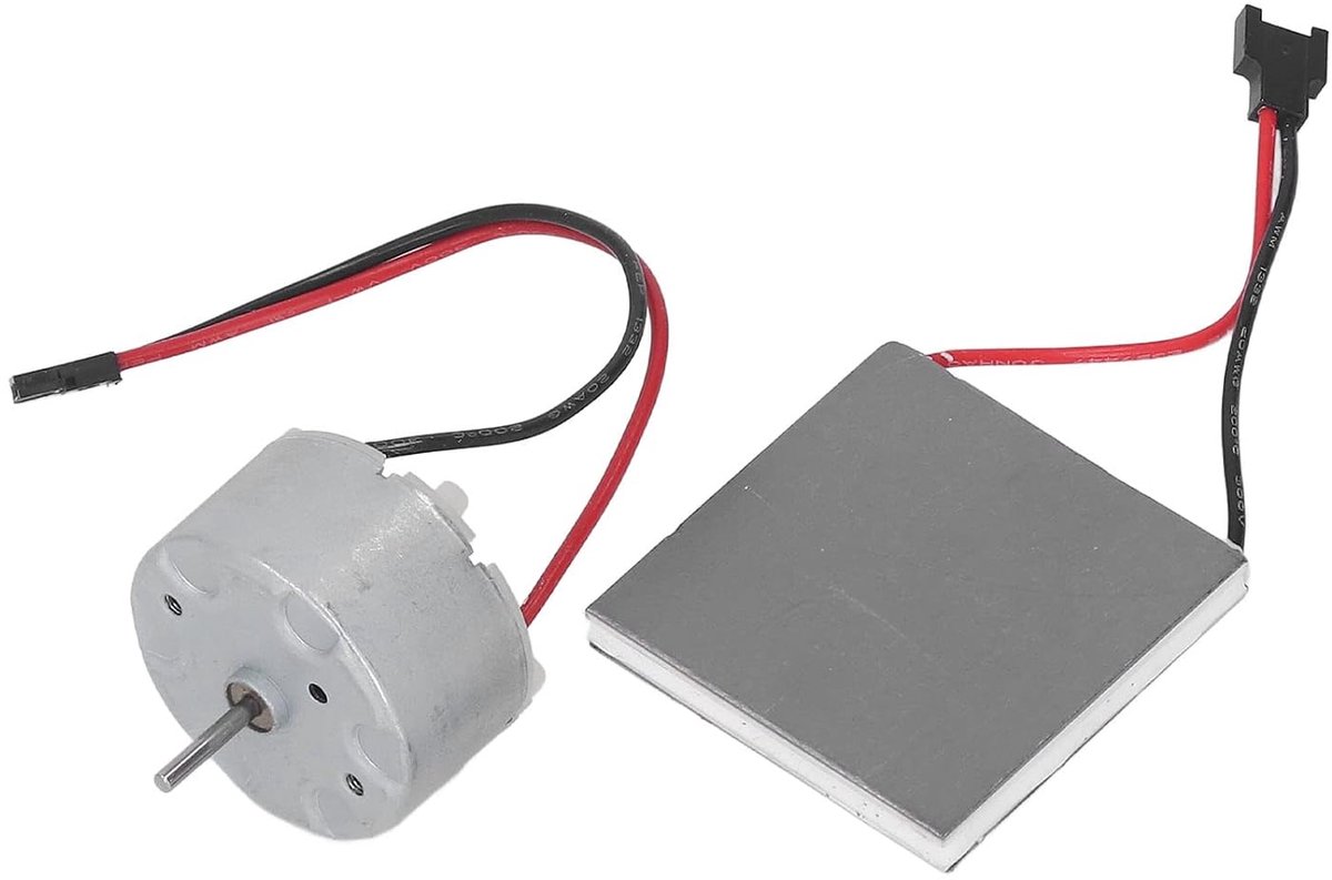 SnelShoppen - Heat Powered Kachel Ventilator Motor met Variabele Snelheidsregeling, Geluidsarme Houtkachel Ventilator Motor, Universele Badkamer Venti