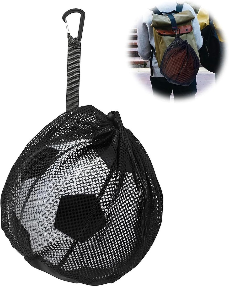 Balnet Ball Net, 1 Ball, Single Football Net, Basketball Bag, Basketball Bag, Handball Mesh, Backpack Ball Bag with - ShopVlot