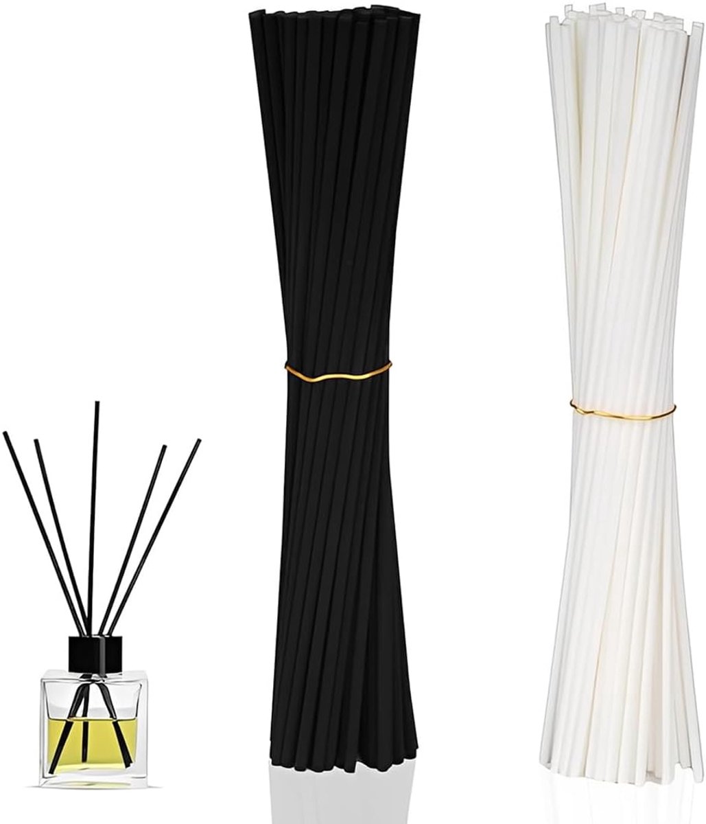 60 stuks rietdiffusersticks voor luchtverfrisser, navulverpakking voor diffuser, voor spa, thuis, kantoor, slaapkamer - ShopVlot