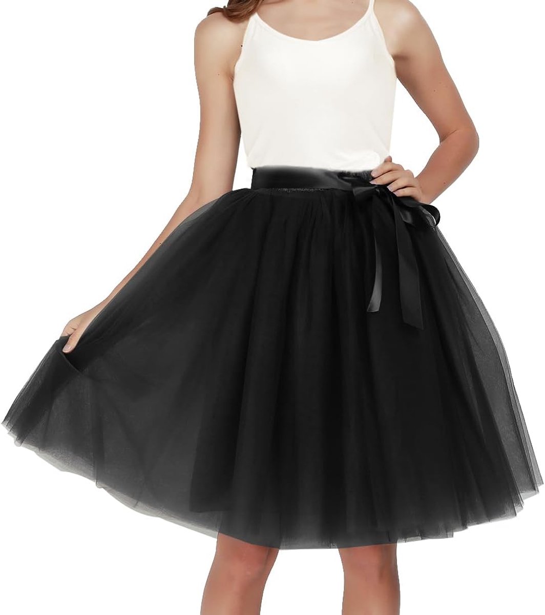 Sprinlot Women's Long Tulle Skirt Knee-Length Carnival Costume - ShopVlot