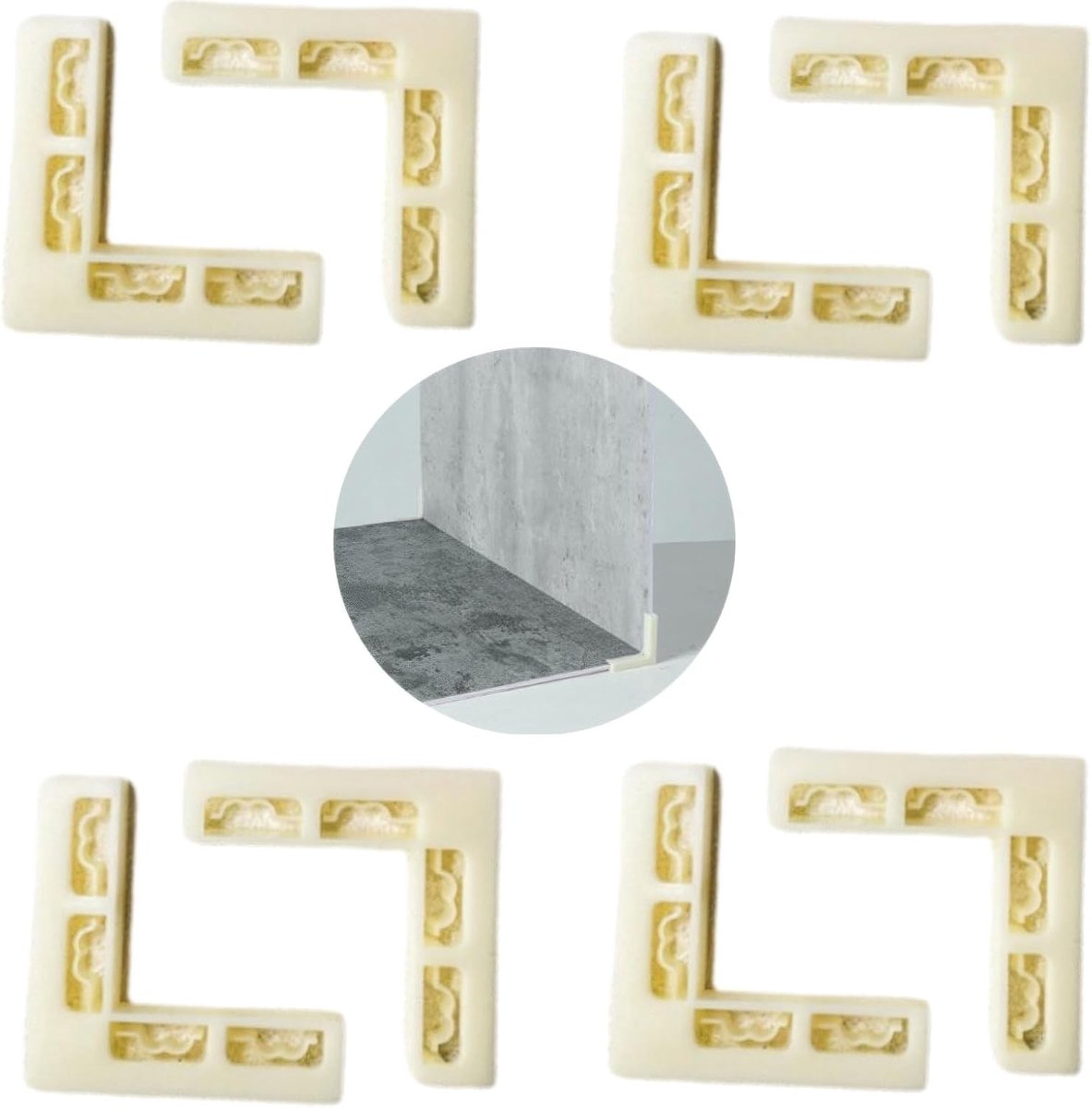 Photo Background Board Bracket 8Pcs Set - L Shape Background Holder Stand for 5-7mm Thick Background, Perfect for - ShopVlot