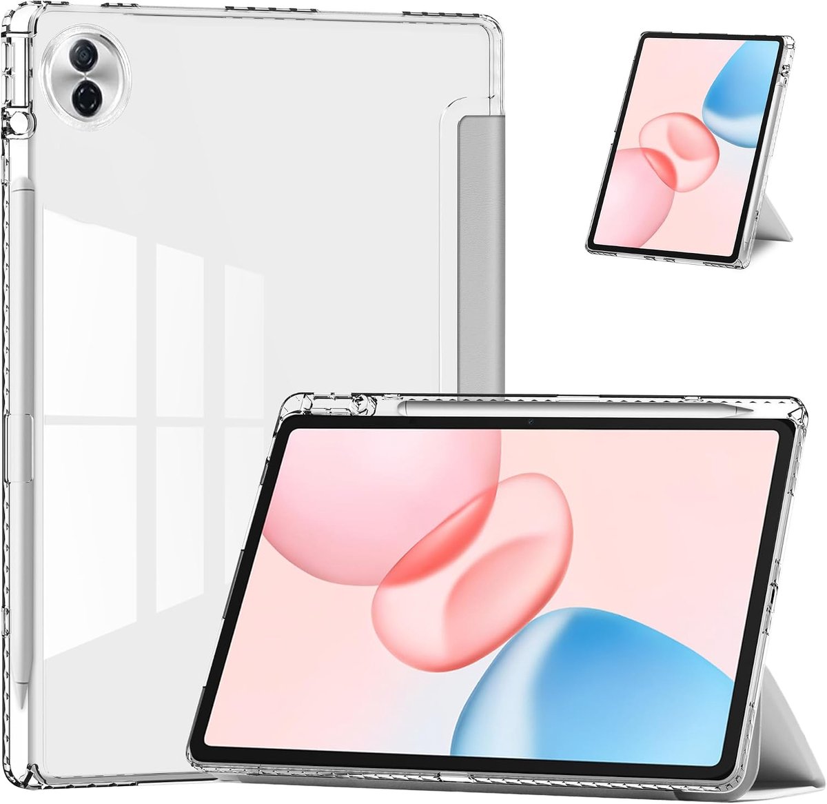 FDHYFGDY Case for Honor Pad 10 Multi-Corner Folding Protective Cover, New PU Leather Case, Triple Folding Protective - ShopVlot