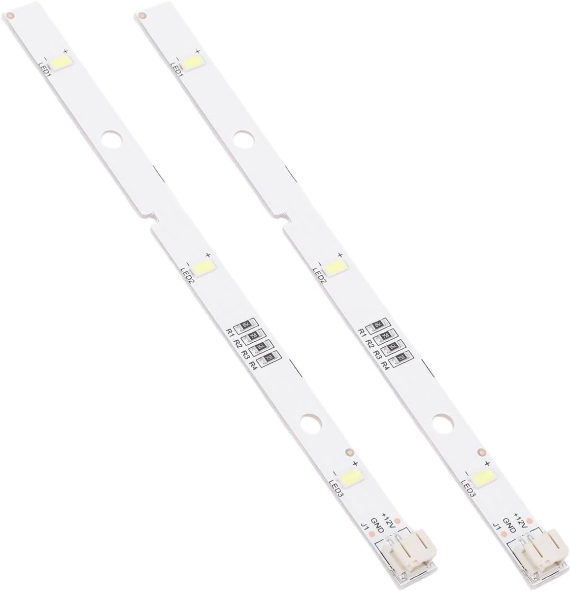 Led-koelkastverlichting 2 stuks - Lichtstrip met bajonetsluiting - DC 12 V 2 W - Helder zicht voor levensmiddelen - ShopVlot