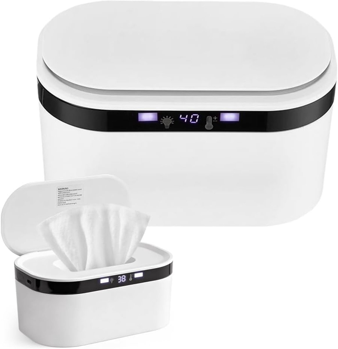 Babydoekverwarmer 10W - USB, 3 Warmte-instellingen - Vochtige doeken - Ideaal voor babyverzorging - ShopVlot