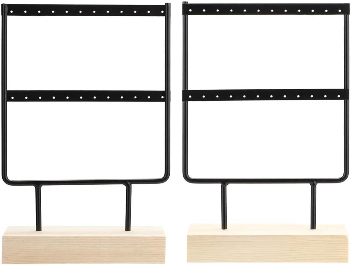 Juwelen Organizer 24 gaten - Elegant metalen sieradenhouder - Perfect voor kettingen en oorbellen - ShopVlot