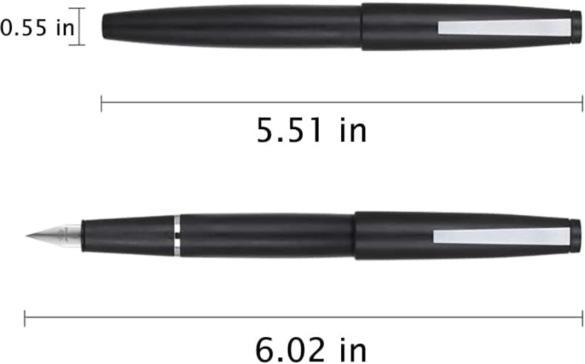 Vulpen extra fijne punt - zwarte fiber geborsteld - elegant design - soepel schrijven - ShopVlot