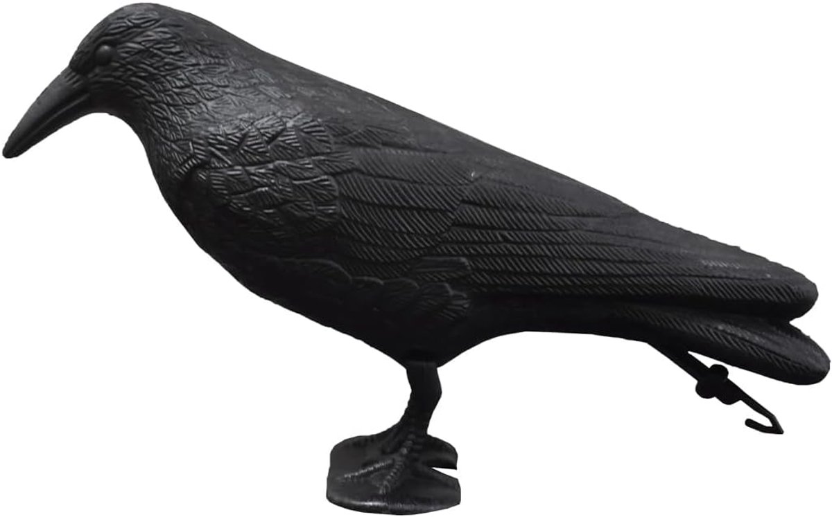 Vogelverschrikker Raven - Kunststof - Duivenafweer tegen kleine vogels - Duurzaam voor buiten - ShopVlot