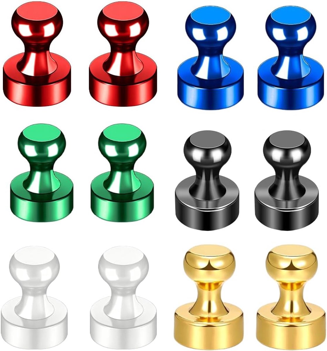 Magneten 24 stuks - sterke mini-magneten - voor koelkast en prikborden - ideaal voor notities - ShopVlot