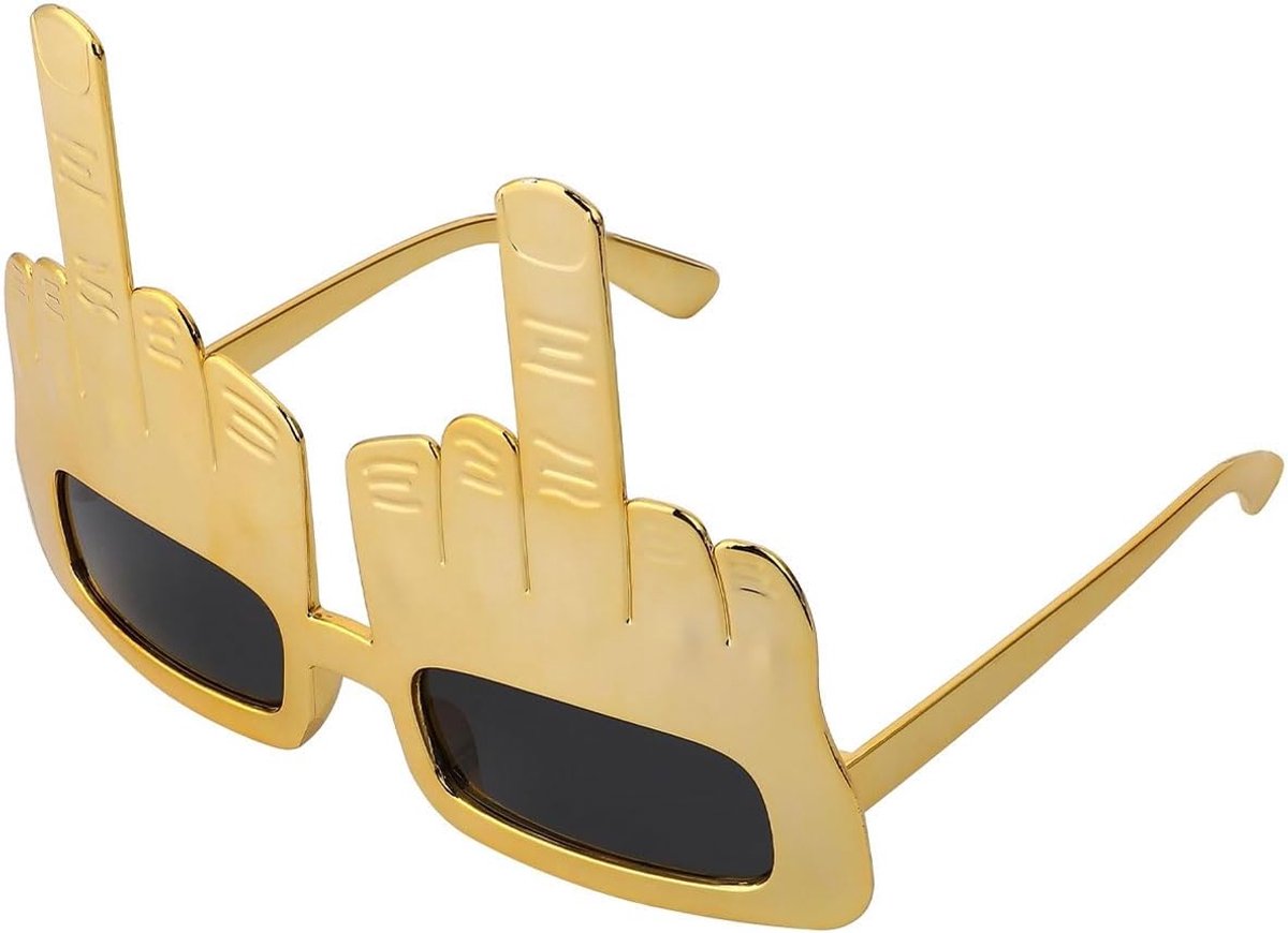 Grappige zonnebril middelvinger - creatief ontwerp - perfect voor feestjes - selfies met humor - ShopVlot