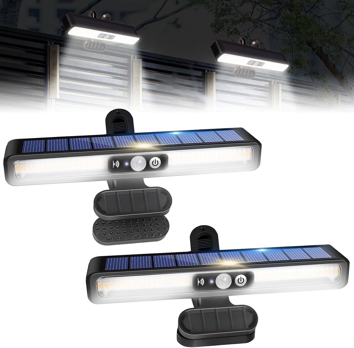 Zonnelampen voor buiten - Wit - 36 LEDs - Waterdichte Solar Wandlamp - Voor Tuinen en Terrassen