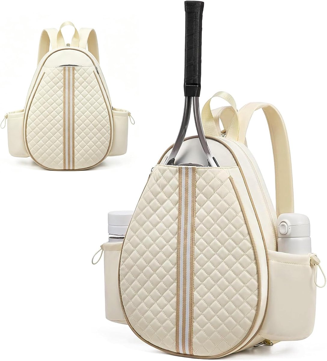 Tennisrugzak voor 2 tennisrackets - ruime opbergruimte - geschikt voor dames en heren - ShopVlot